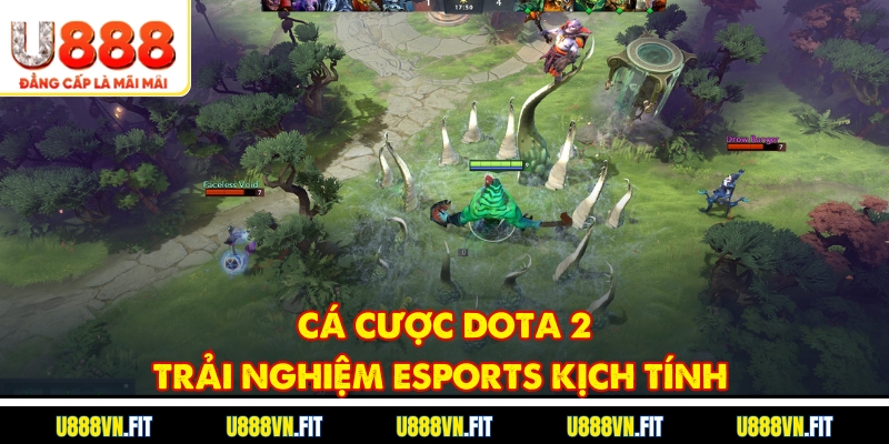 Cá cược Dota 2 hiển thị trên giao diện trực tuyến