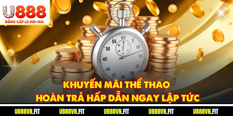 Khuyến mãi thể thao hoàn trả hấp dẫn ngay lập tức