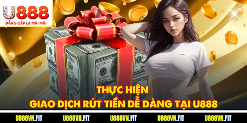 Thực hiện giao dịch rút tiền dễ dàng tại U888